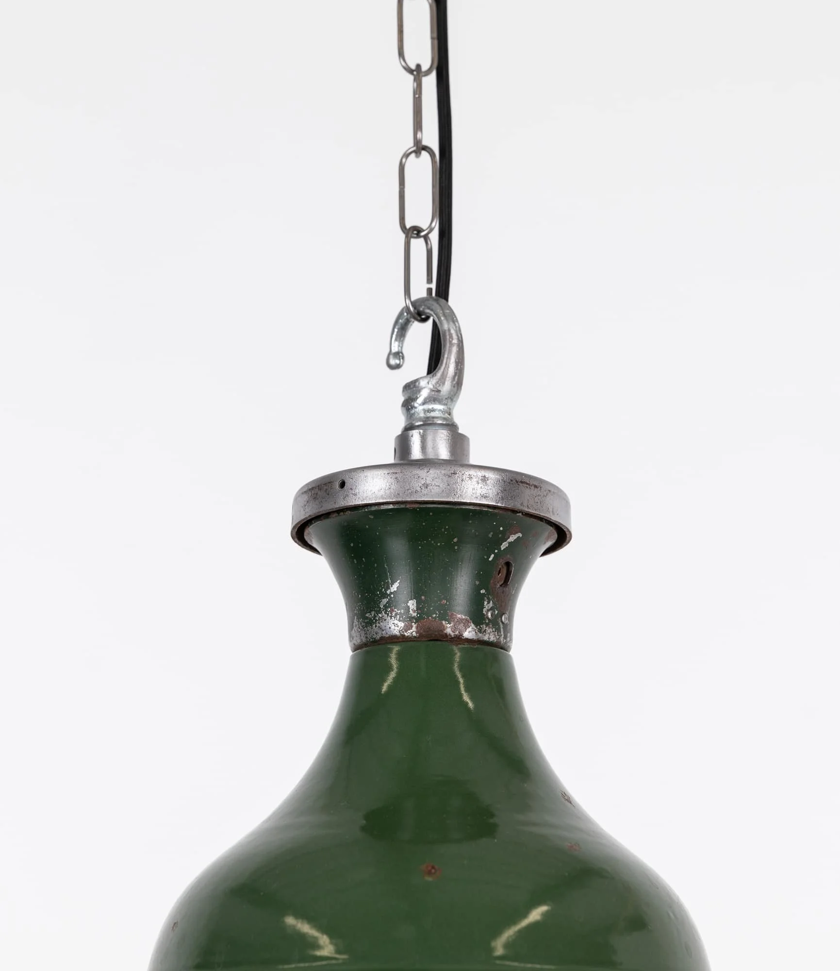 Vintage enamel 2025 pendant light